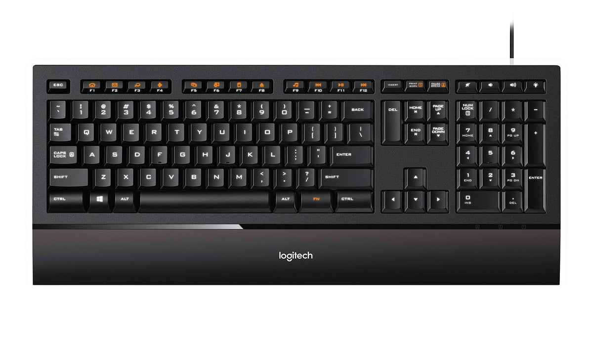 Logitech Illuminated Ultrathin Keyboard K740 with Laser-Etched
