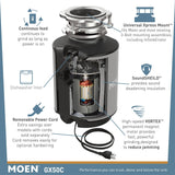 Moen GX50C GX Series 1/2 HP Garbage Disposal