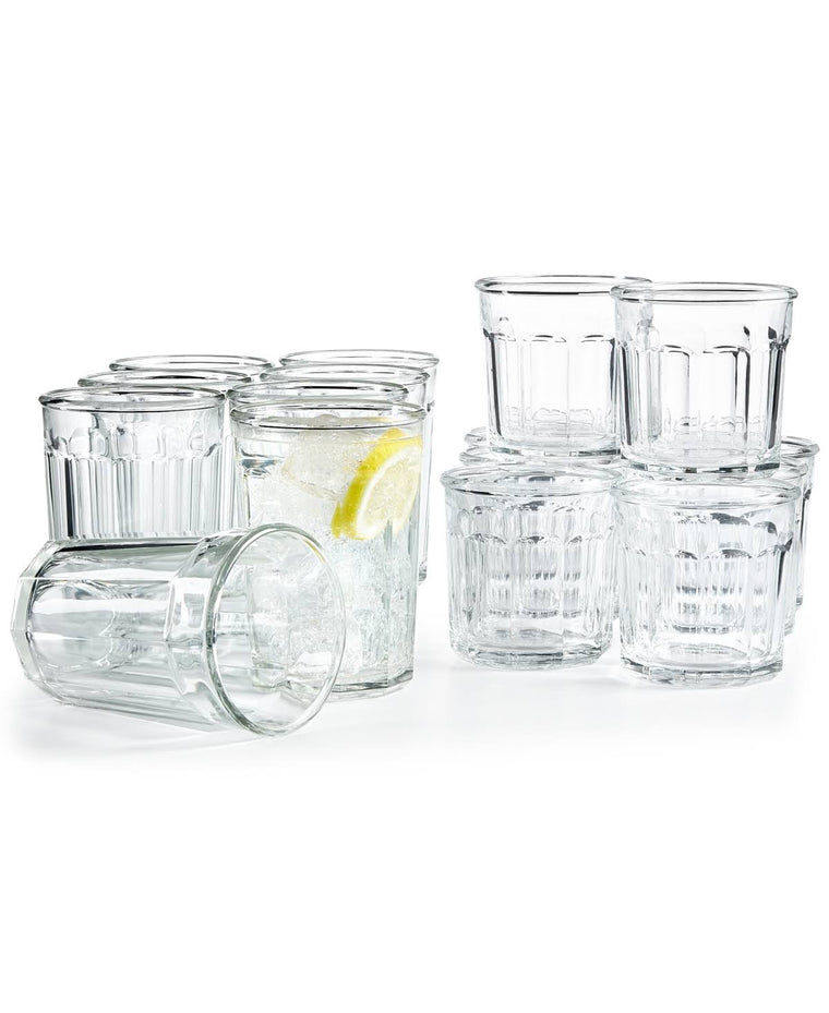 Luminarc 16-Piece Working Glass Set Clear