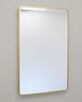 16×20 Austin Farmhouse Metal Framed Rounded Rectangle Recessed Bathroom Medicine Cabinet, Beveled Mirror, 14×18 in-Wall Opening, powder-coated Steel, Glass Shelves, Magnet Close, Brushed Nickel