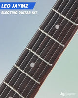 Leo Jaymz 39 Full Size ST Style Electric Guitar Starter Kit with SSH Pickup, 5W Portable Amp, Tuner, Gig Bag, Strap & Accessories (Violet Ocean)