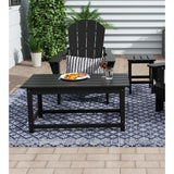 Polytrends Laguna All Weather Poly Outdoor Coffee Table – Rectangle Teak