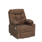 YITAHOME Power Lift Recliner Chair, Modern Fabric Recliner Chair with Massage and Heat, Spacious Seat, USB Ports, Cup Holders, Remote Control, Suitable for Living Room Dark Grey2