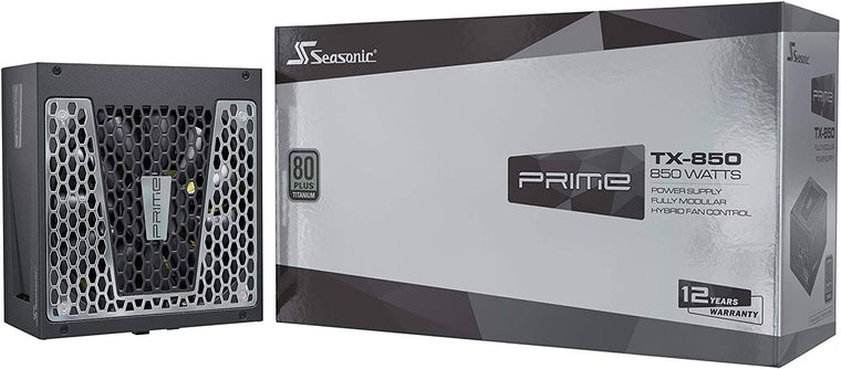 Seasonic Prime TX-850, 850W 80+ Titanium, Full Modular, Fan Control