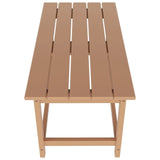 Polytrends Laguna All Weather Poly Outdoor Coffee Table – Rectangle Teak