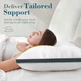 viewstar Bed Pillows King Size Set of 2, Hotel Quality, Down Alternative Big Pillow for Back, Stomach or Side Sleepers, Firm