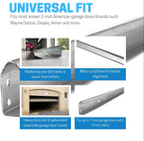 Garage Door Vertical Track Replacement ?C Set of Left and Right for 7 Foot Tall – Garage Door Rails Galvanized Steel Hardware Door Rails for Residential/Light Commercial Side Tracks for 2-inch Rollers