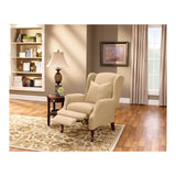 Sure Fit Stretch Pique Wing Chair Recliner Slipcover, Cream