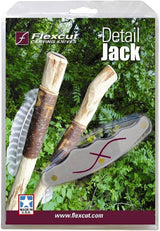 FLEXCUT Pocket Jack for Carvin’ 2.0, Light Weight Wood Carving Jackknife Style Tool with 4 Blades, Made in the USA | JKN289