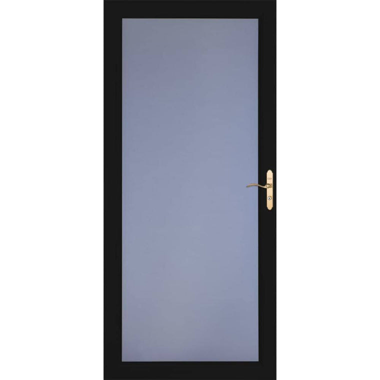 Larson Signature Classic 32-in x 81-in Black Full-view Aluminum Storm Door | 1490405107